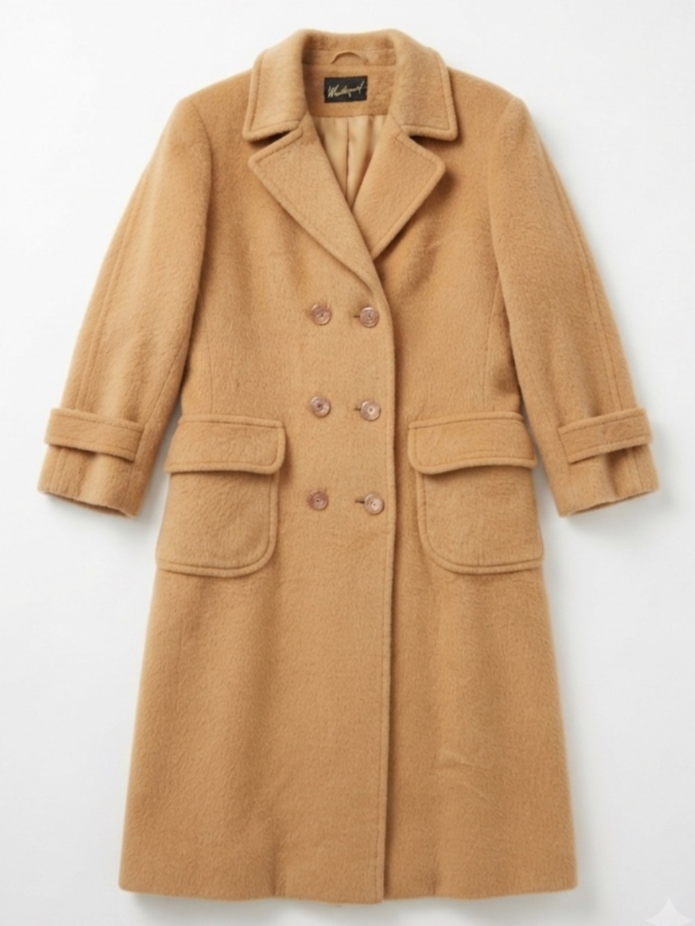50s Vintage Westbrook Forstmann 100% Camel Hair Maxi Coat